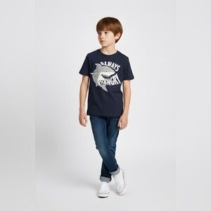 Carter’s Boys Navy Blue Shark Graphic T-Shirt – “Always Hangry” SIZES 14 -10 - 5